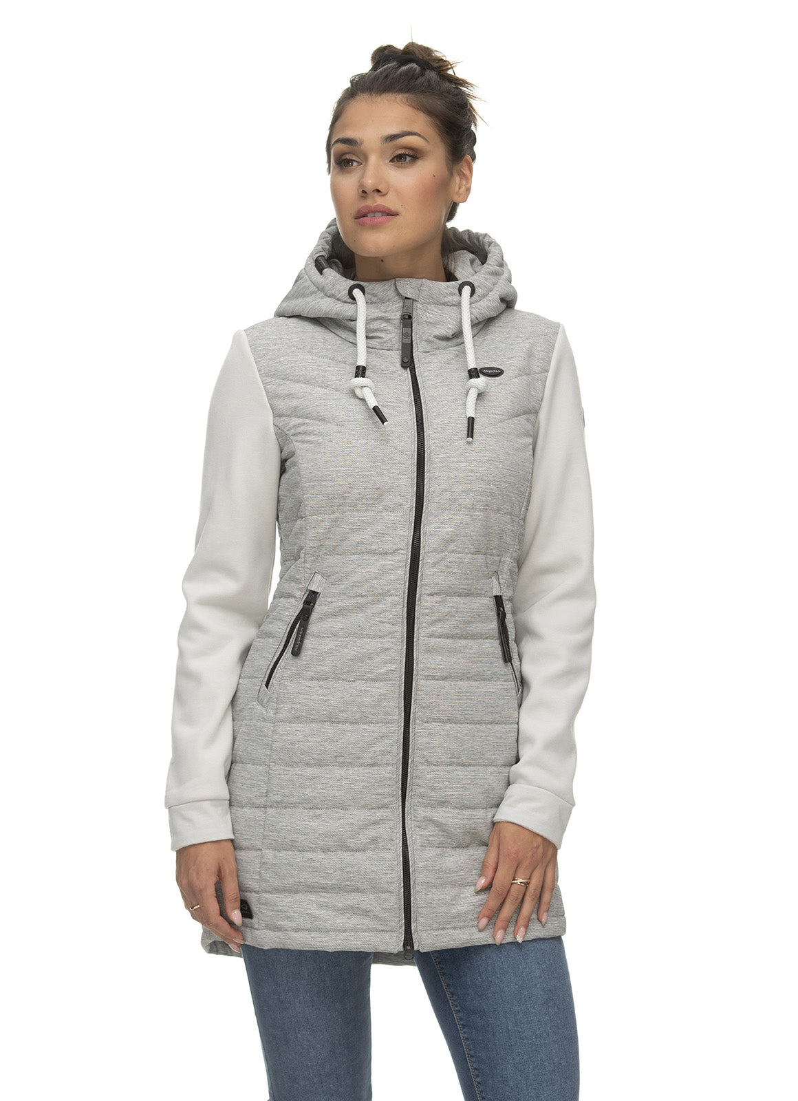 VESTE RAGWEAR - LUCINDA BLANC / GRIS CLAIR