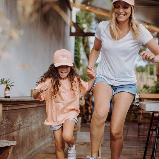 CASQUETTE MUMS HELLO HOSSY - MINI CORAL ORANGE & ROSE