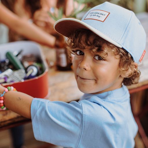 CASQUETTE KIDS HELLO HOSSY - MINI WATER BLEU & JAUNE