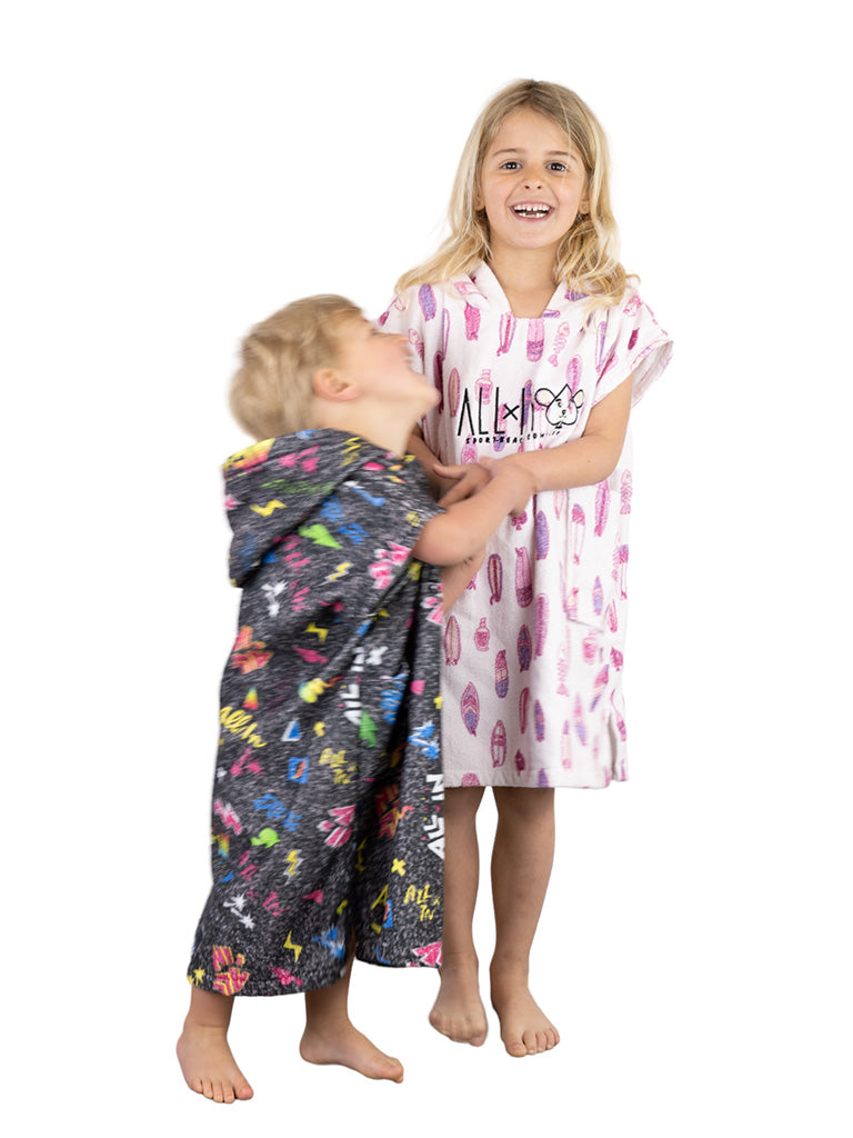 PONCHO EPONGE ALL-IN BABY BOARD PINK