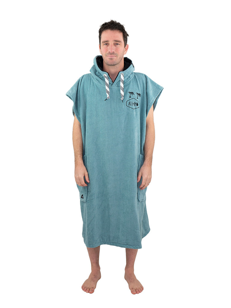 PONCHO EPONGE ALL-IN FLASH LINE GREEN BLUE