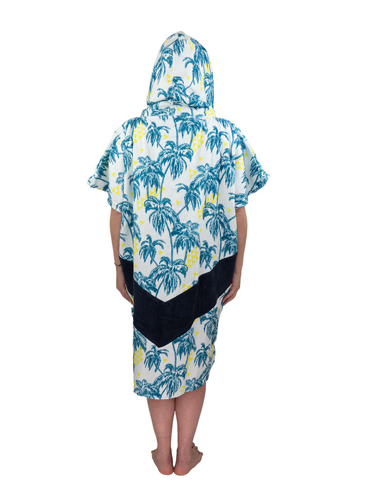 PONCHO EPONGE ALL-IN PALM TREE FLUO