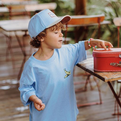 CASQUETTE KIDS HELLO HOSSY - MINI WATER BLEU & JAUNE